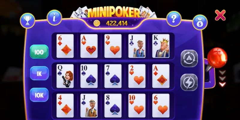 Mini Poker 99vin – Trò chơi hấp dẫn dành cho tín đồ cá cược
